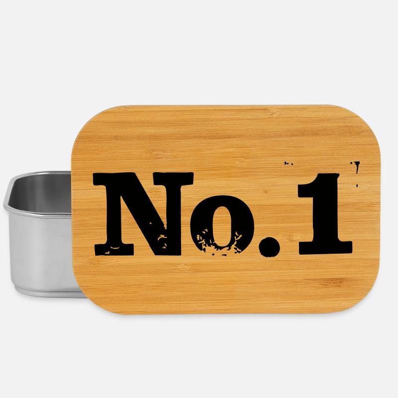 No. 1 - Number 1 - Lunch Box - silver