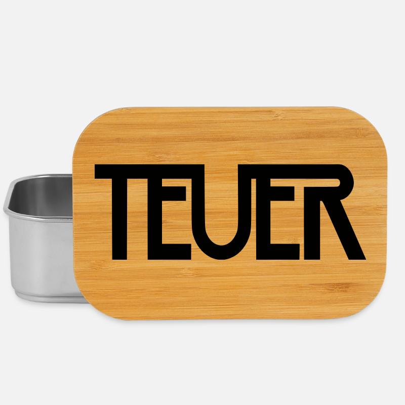 TEUER - Lunch Box - Silber