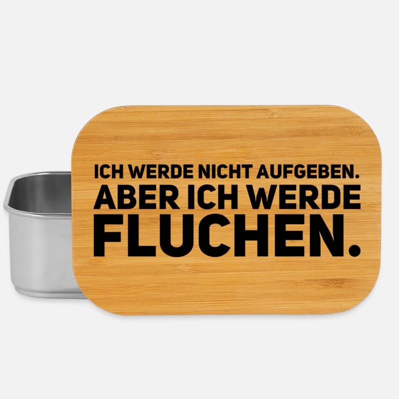 Ich werde nicht aufgeben aber ich werde Fluchen - Lunch Box - Silber