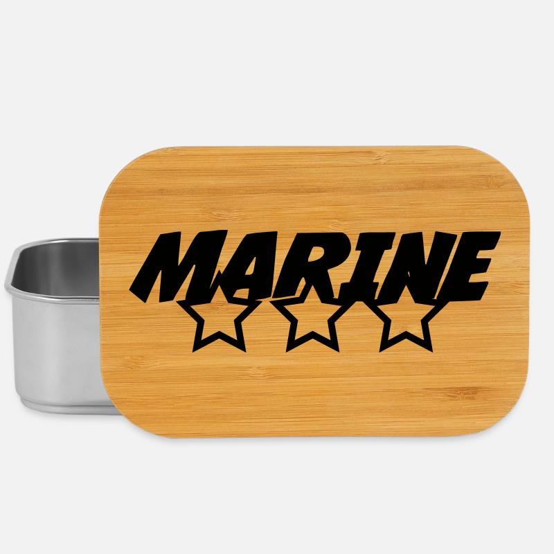 Marin / Marine / Bâteau / Ancre / Mer - Boîte à goûter - argent