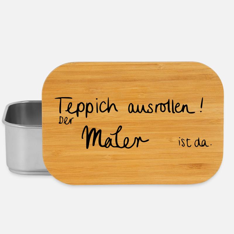 Teppich ausrollen! Der Maler ist da. - Lunch Box - Silber