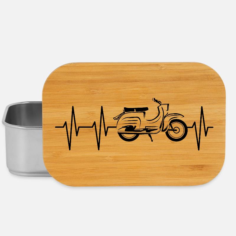 Simson Schwalbe Schwalbefahrer Herzschlag Puls - Lunch Box - Silber