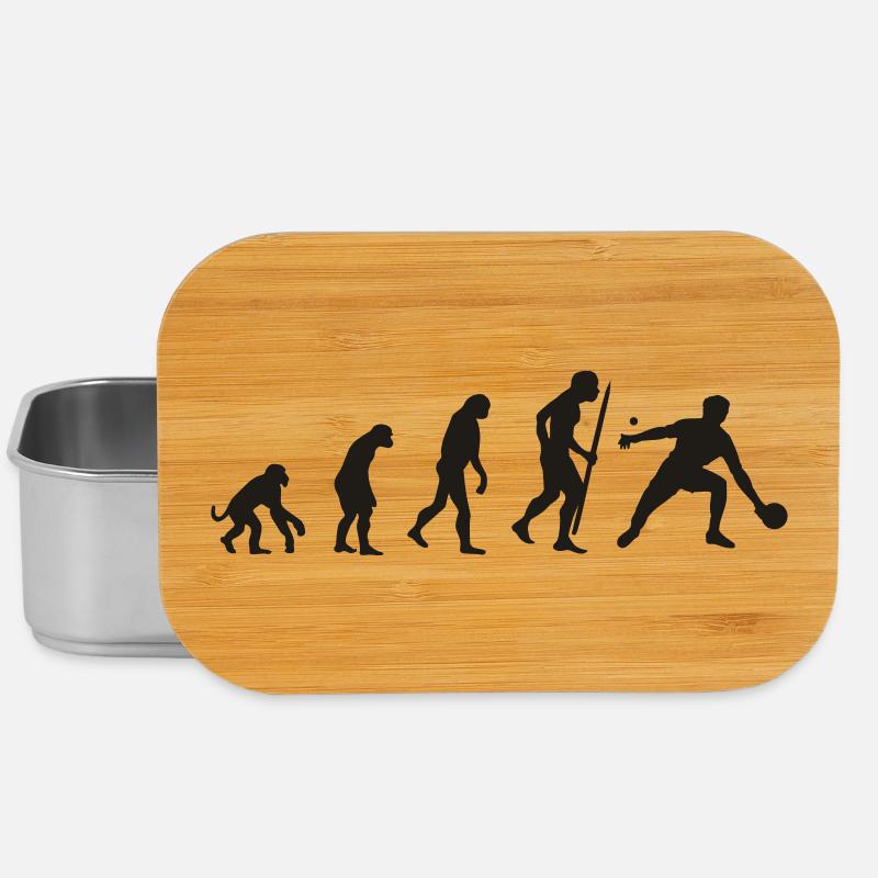 Evolution de ping-pong / tennis de table - Boîte à goûter - argent