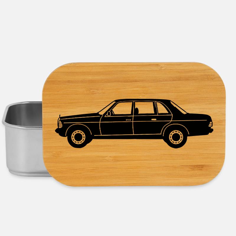MB W123 Oldtimer Kult seitlich ...(25) - Lunch Box - Silber