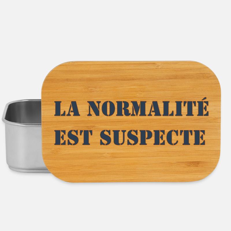 LA NORMALITÉ EST SUSPECTE - Boîte à goûter - argent