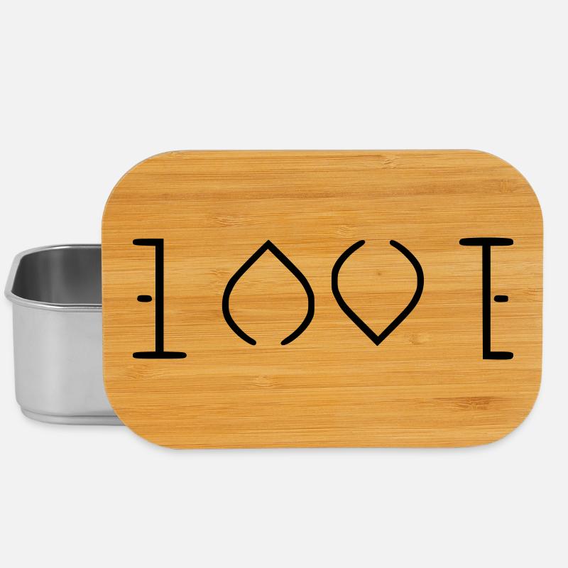 Liebe - Lunch Box - Silber