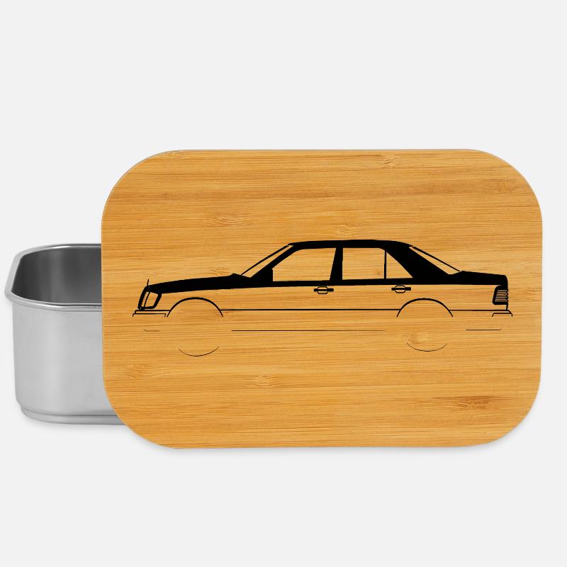 W124 Auto Oldtimer Vintage Deutsch German Retro - Lunch Box - Silber