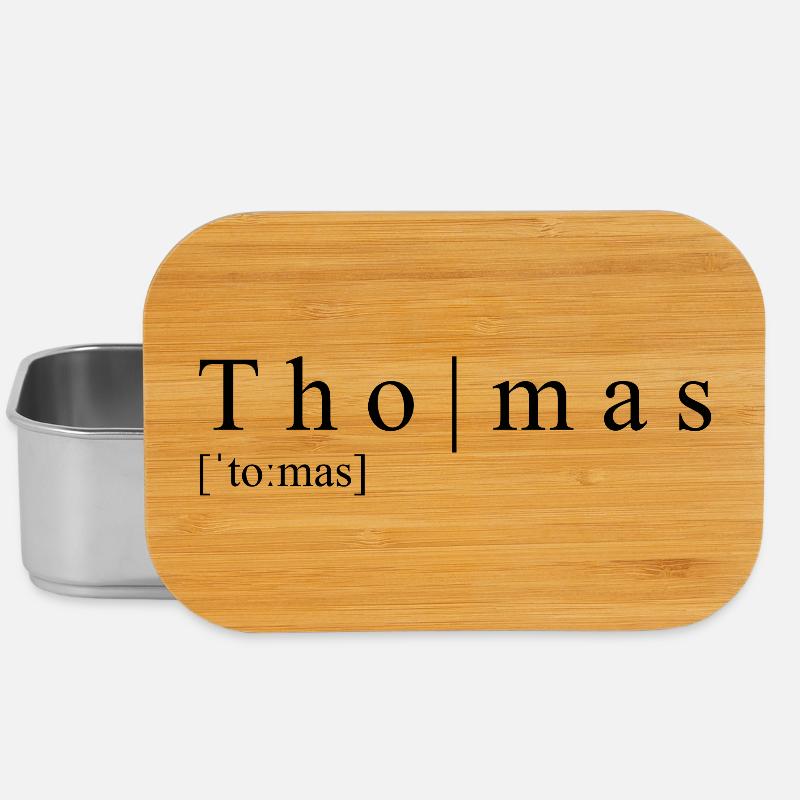 Thomas Definition Typografie - Lunch Box - Silber