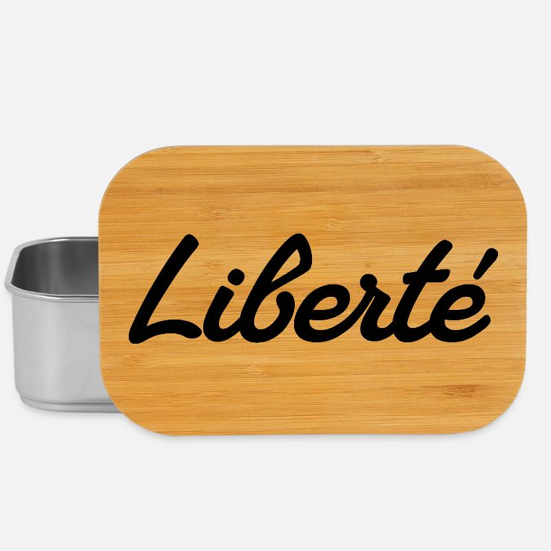LIBERTÉ – Signature Script - Lunch Box - silver