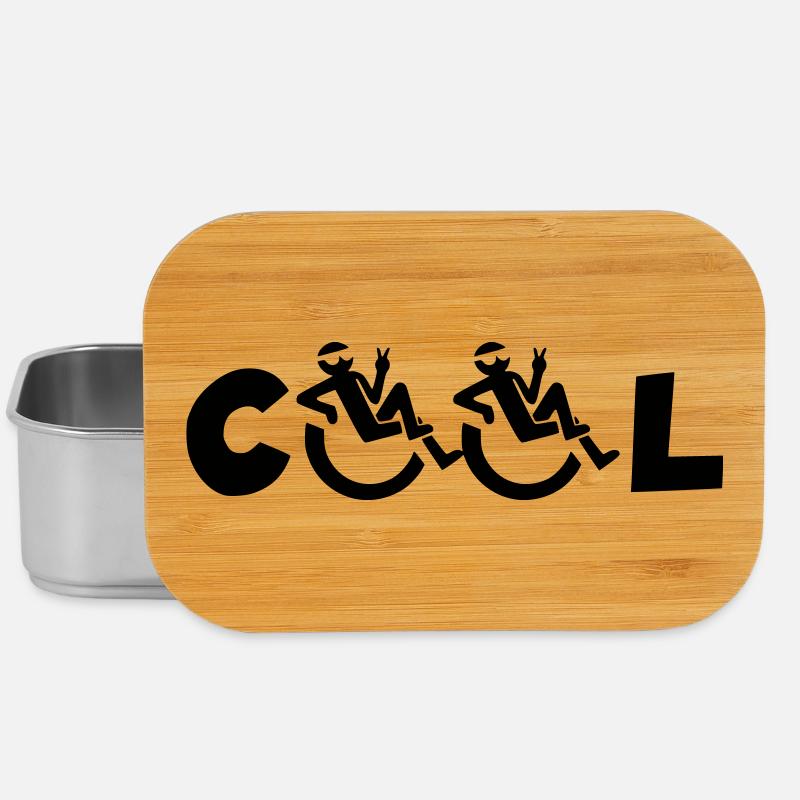 Utilisateur de fauteuil roulant cool, Utilisateur de fauteuil roulant cool * - Boîte à goûter - argent
