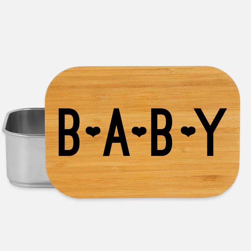 J’aime mon bébé | Conseil cadeau de maternité - Boîte à goûter - argent