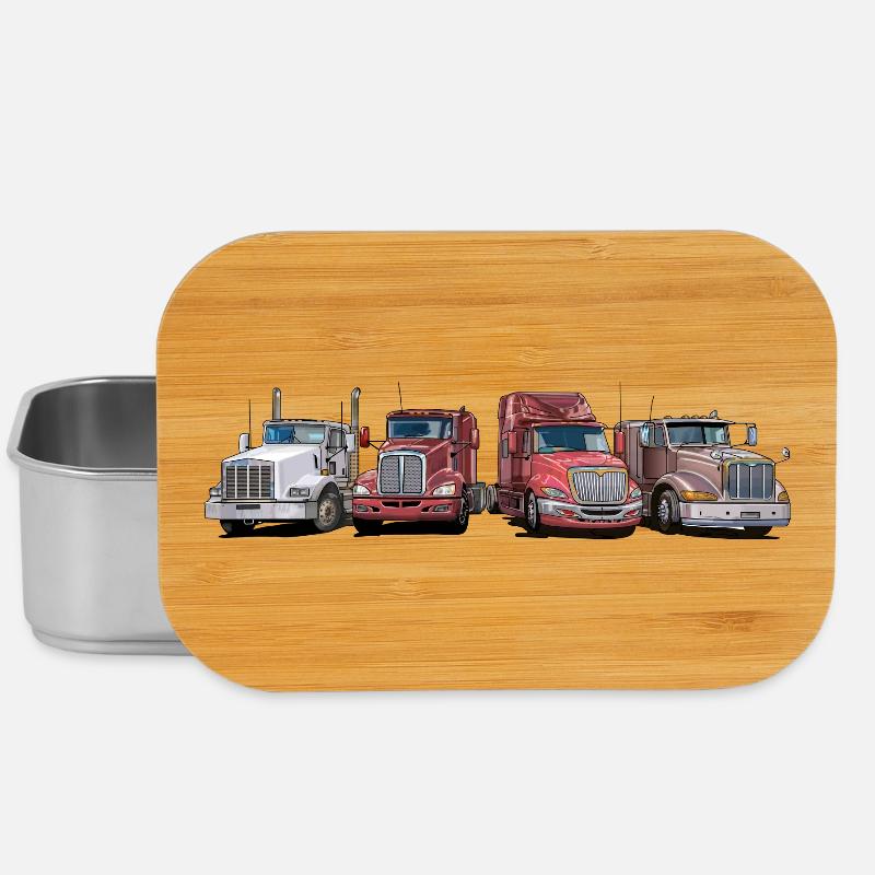 Sattelschlepper, Trucks - Lunch Box - Silber