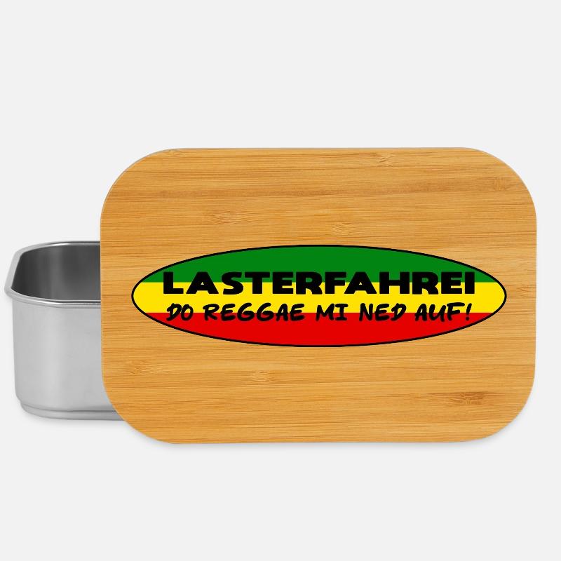 LASTERFAHREI - Do Reggae Mi Ned Auf! REGGAE Oval - Lunch Box - Silber