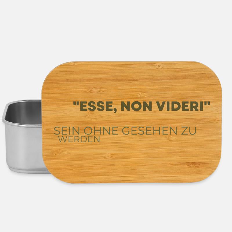 Esse non videri - To be without being seen - Lunch Box - silver