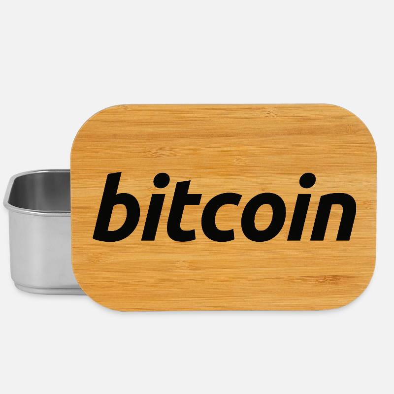 Art de mots Bitcoin : Conception de fautes de frappe FinTech - Boîte à goûter - argent