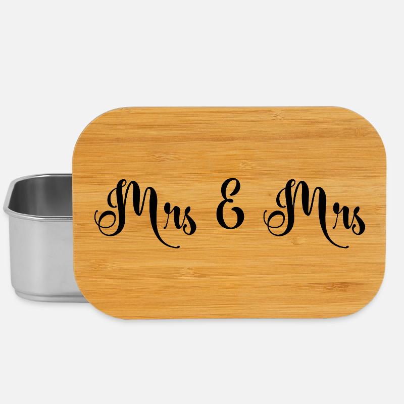 Mrs & Mrs Design pour les mariages lesbiens - Boîte à goûter - argent