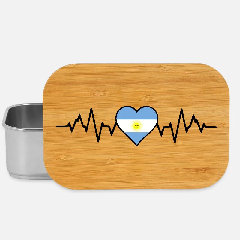 Argentinien Herzschlag - Lunch Box - Silber