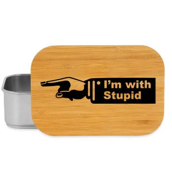 im with stupid - Lunch Box - silver - Front