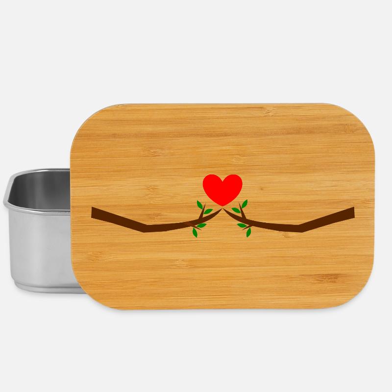 Saint-Valentin, Saint-Valentin, Saint-Valentin - Boîte à goûter - argent