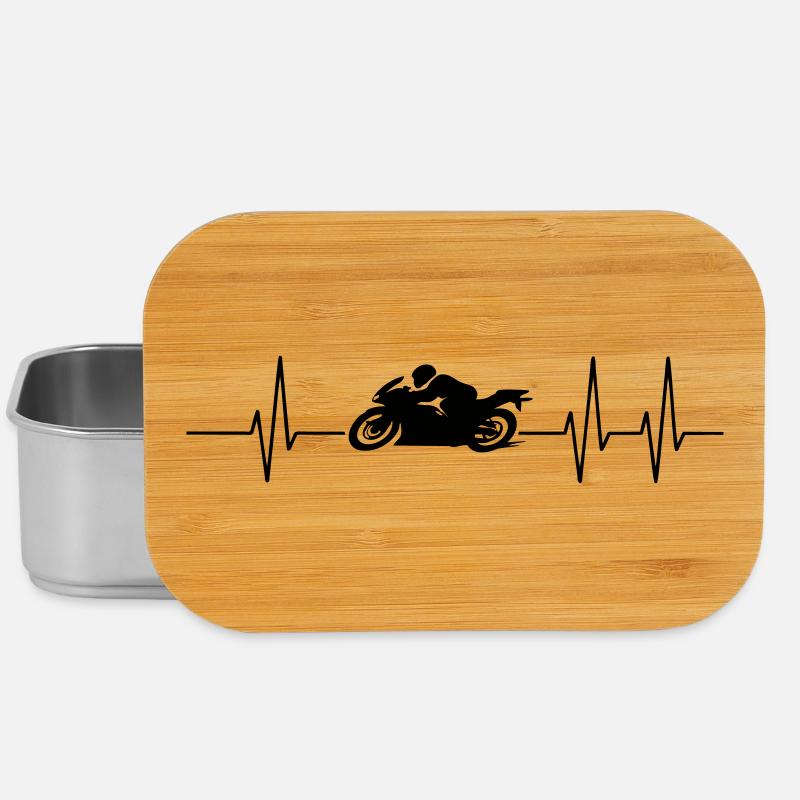 motocyclette - Boîte à goûter - argent