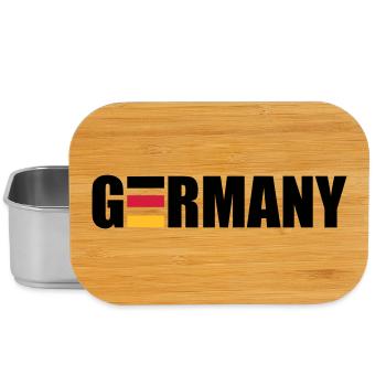 Germany | Deutschland | Flag | Flagge - Boîte à goûter - argent - Devant