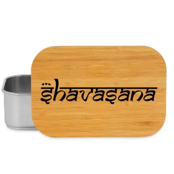 OM SHAVASANA - Lunch Box - Silber - Vorne