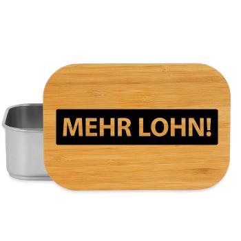 mehr lohn! - Lunch Box - Silber - Vorne