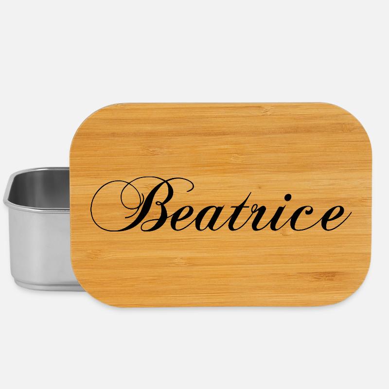 Beatrice, personalized clothing - Lunch Box - silver