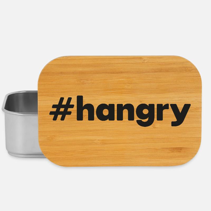 « #hangry » - Boîte à goûter - argent