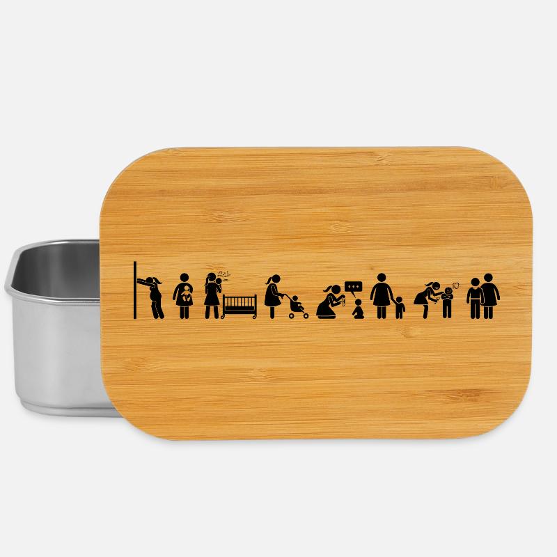 Mutter und Sohn - Mutter und Kind - Muttertag - Lunch Box - Silber