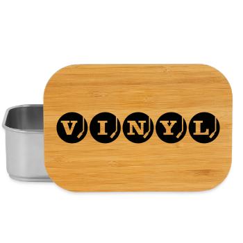 VINYL Schallplatten Design DJ - Lunch Box - Silber - Vorne