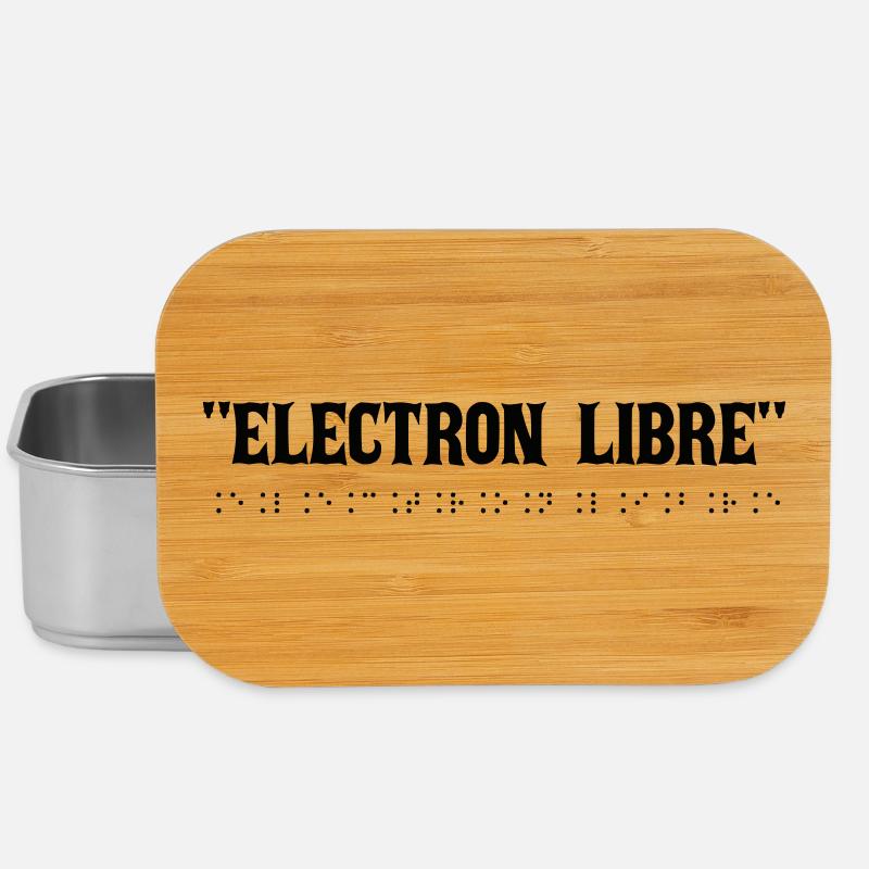 Typographie électro rétro - Boîte à goûter - argent