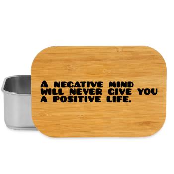 Motivational saying English - Lunch Box - silver - Front