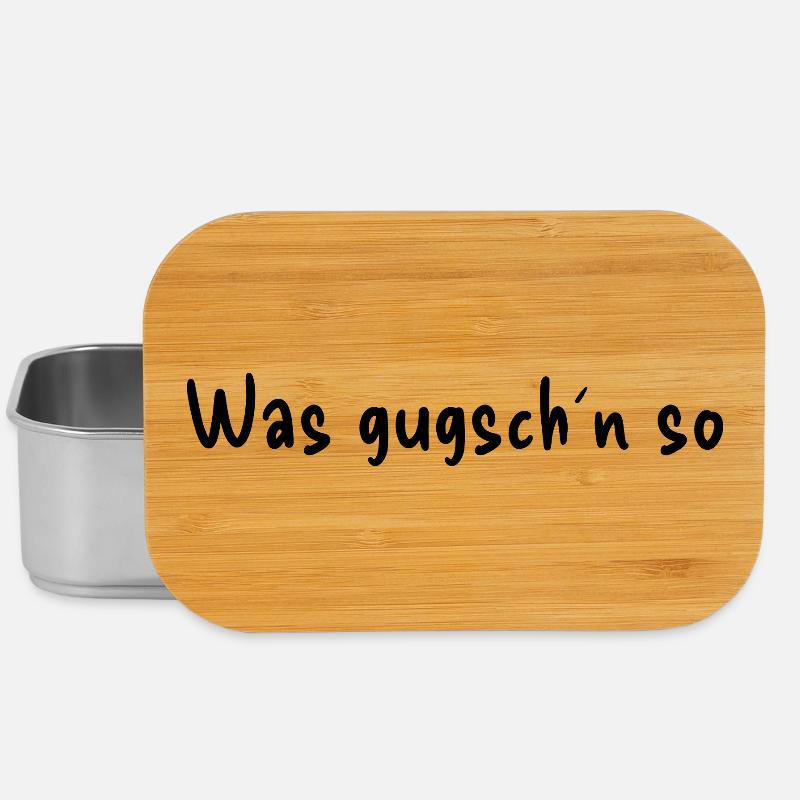 Was gugsch´n so - Lunch Box - Silber