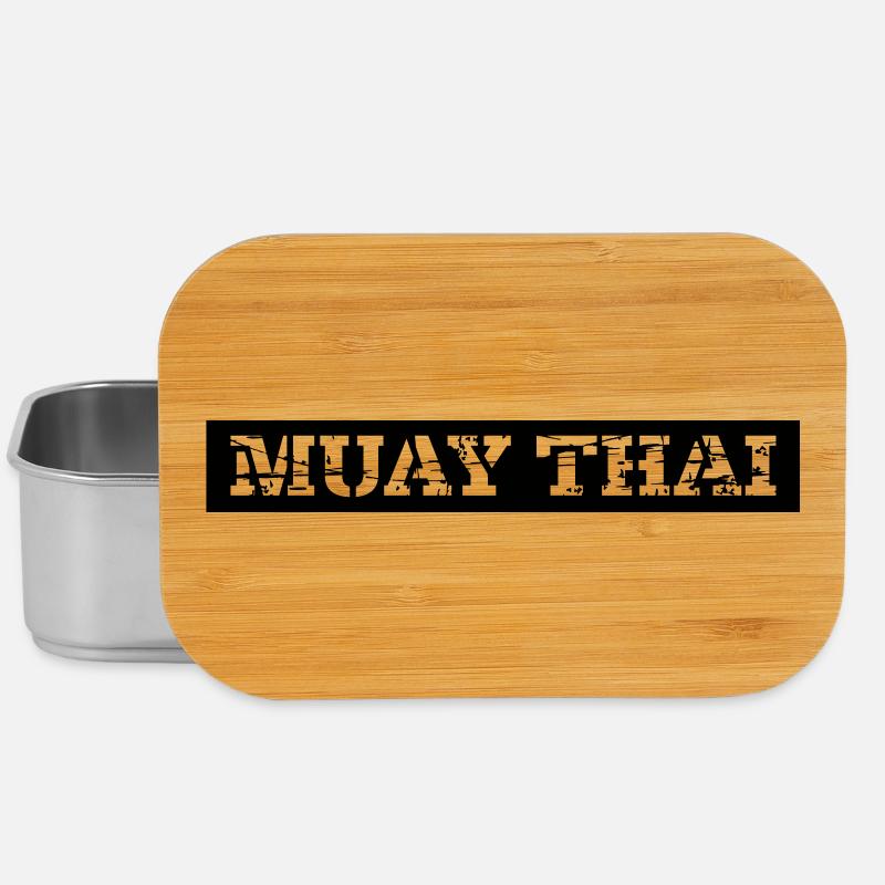 Muay Thai - Lunch Box - Silber