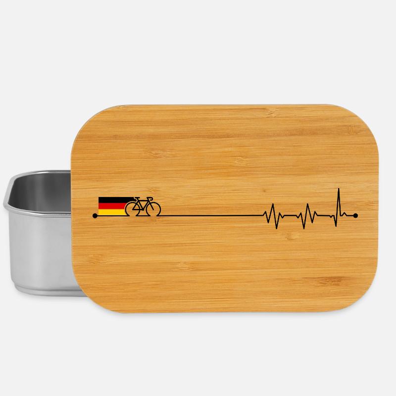 Drapeau allemand bicyclette - Boîte à goûter - argent