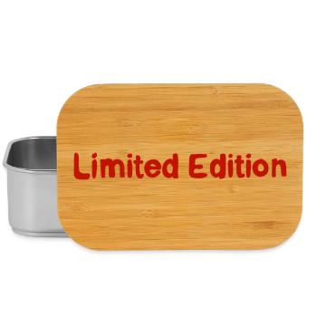 Limited Edition Schriftzug Retro - Lunch Box - Silber - Vorne