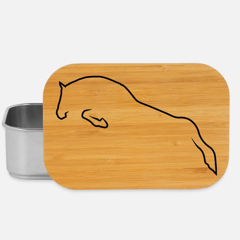 Springpferd - Lunch Box - Silber