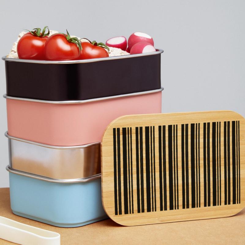 Barcode Strichcode Nerd IT Technik Design Lunch Box