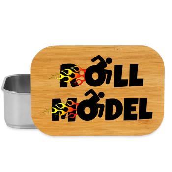 Every wheelchair user is a roll model. Flames * - Lunch Box - silver - Front