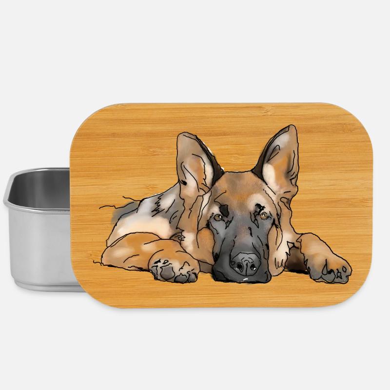 Chien de berger - Boîte à goûter - argent