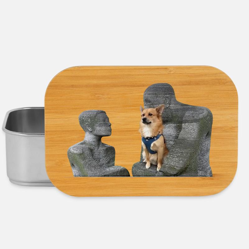 My Dog Is My Hero quer - Lunch Box - Silber