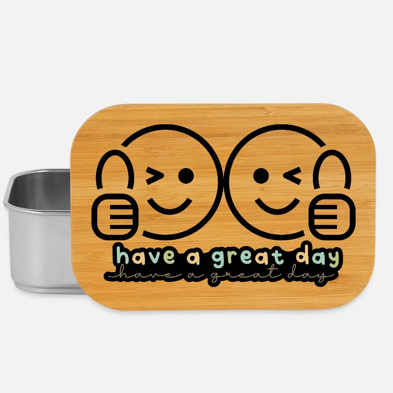 Wink & Win – Thumbs Up for a Great Day - Lunch Box - silver