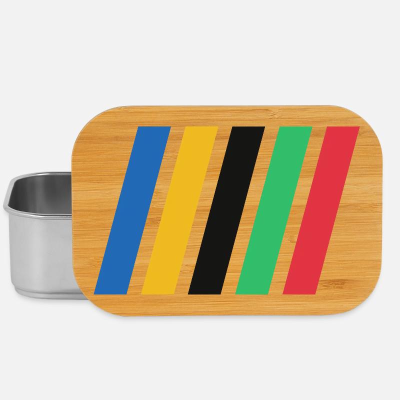COLOR STRIPES - Lunch Box - Silber