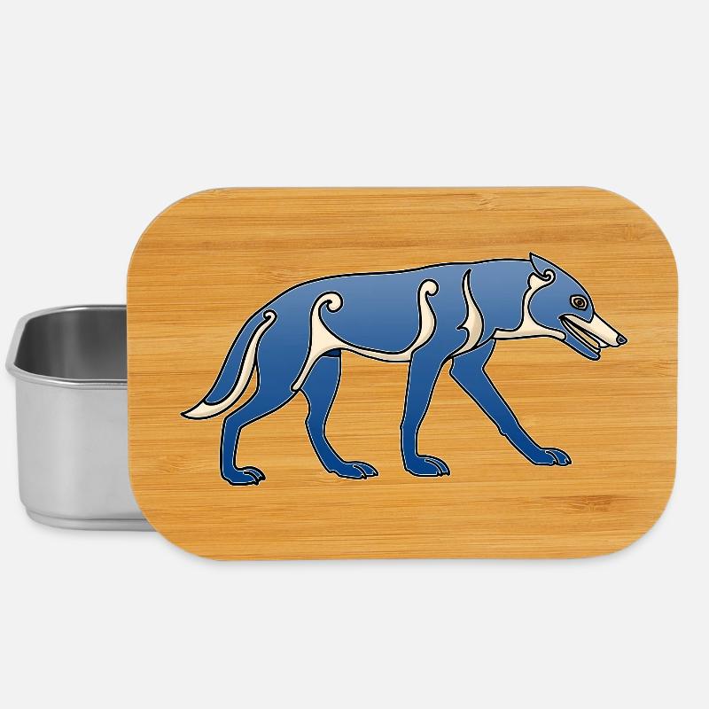 Pictish_wolf - Lunch Box - silver