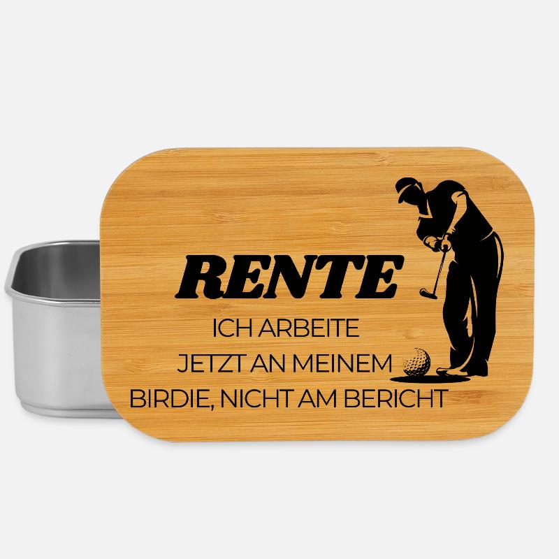 Golfer in Rente  - Lunch Box - Silber