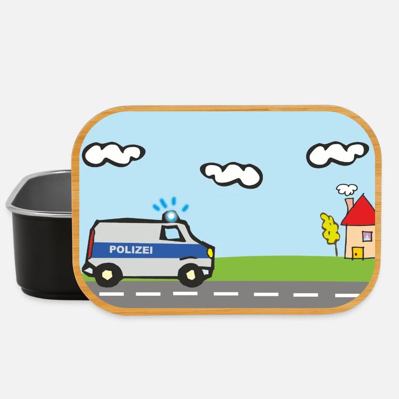 Polizei - Polizeiauto - Einsatzfahrzeuge  - Lunch Box - Schwarz
