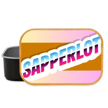 Sapperlot - Lunch Box - black - Front