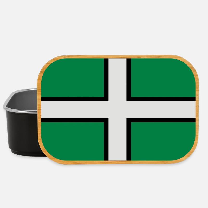 Saint Petroc's Flag - Flag of Devon - Lunch Box - black