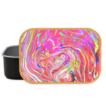 Farbrausch Wirbelkunst - Lunch Box - Schwarz - Vorne